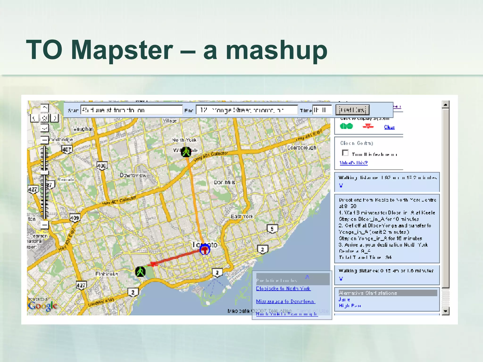 TO Mapster – a mashup 