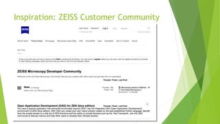 Inspiration: ZEISS Customer Community
 