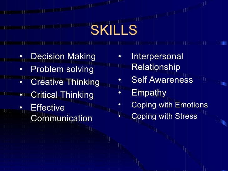 essay on life skills
