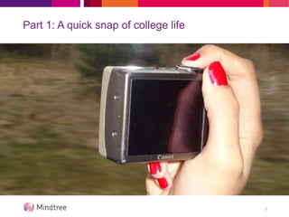 Part 1: A quick snap of college life
3
 
