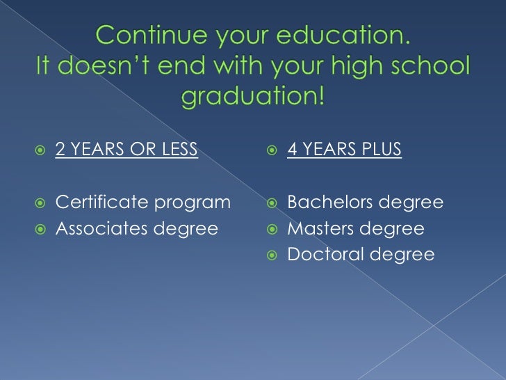 life after high school what to do after high school