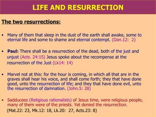 General Resurrection Life And Resurrection | PPT