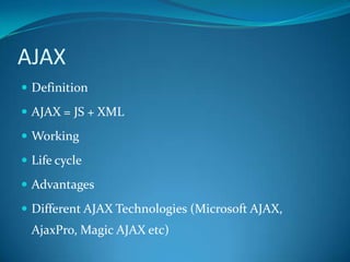 AJAXDefinition
