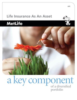 LIFE




Life Insurance As An Asset




a key component          of a diversiﬁed
                         portfolio
 