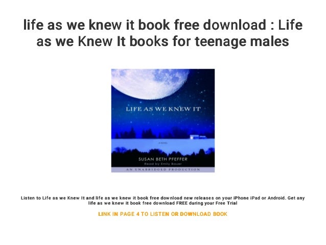 life as we knew it pdf free download