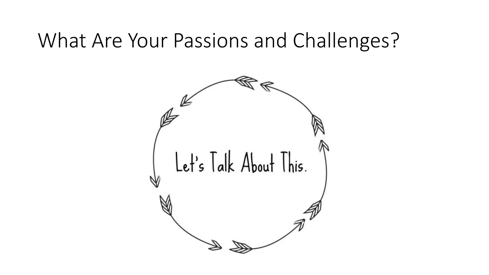 What Are Your Passions and Challenges?
 