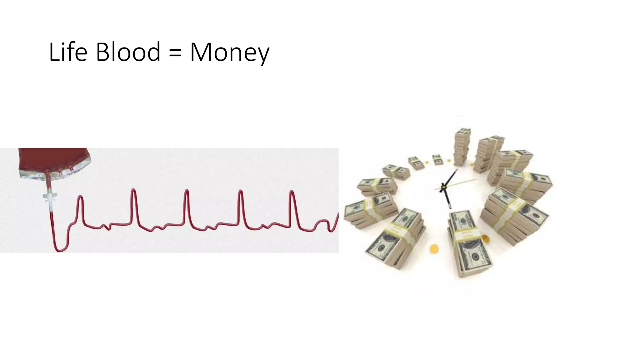 Life Blood = Money
 