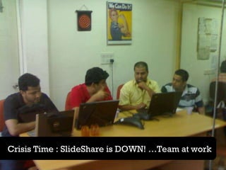 Crisis Time : SlideShare is DOWN! …Team at work   