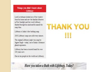 Lifebuoy soaps brand positioning