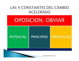 Retcambio Solutions 2012
 