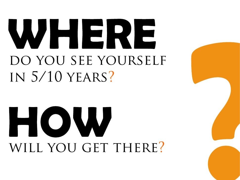 where do you see yourself 10 years from now