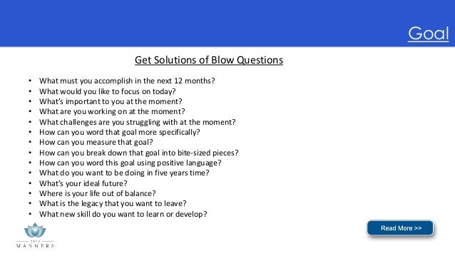 Life coaching questions
