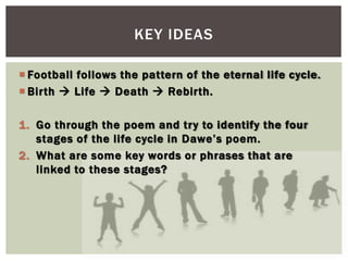 Analysis of "Life Cycle" by Bruce Dawe | PPTX
