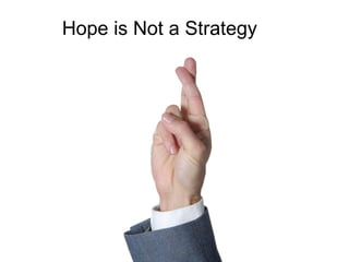 Hope is Not a Strategy 