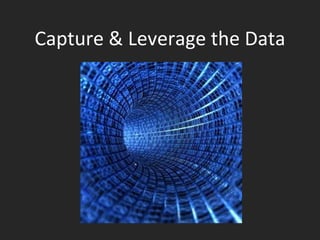 Capture & Leverage the Data 