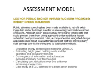 LIFE CYCLE ANALYSIS - BUILDING MATERIALS | PPTX