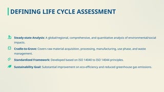 Life Cycle Assessment for Sustainable Mining | PPTX