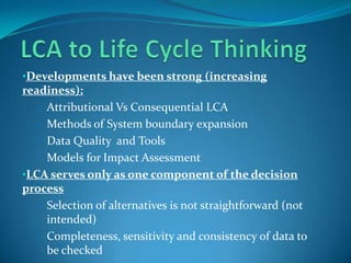 Life Cycle Assessment Of Polymers And Compounds | PPTX