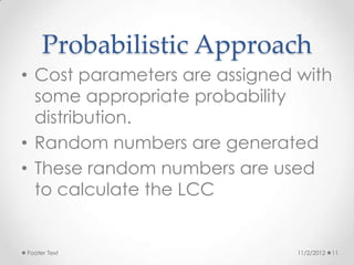 Life cycle cost analysis | PPTX