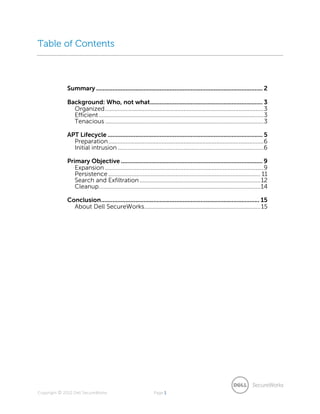 Lifecycle of an advanced persistent threat | PDF