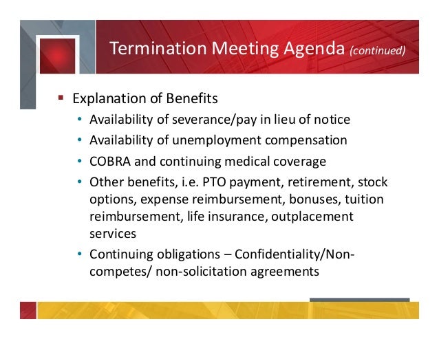 Employee stock options after termination