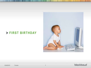 3/24/2015 Footer 7
FIRST BIRTHDAY
 