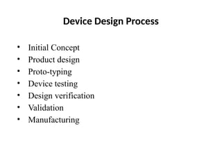 Device Design Types Comprehensive Overview of Medical Device Life Cycle and Design ...