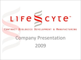Company Presentation 2009 
