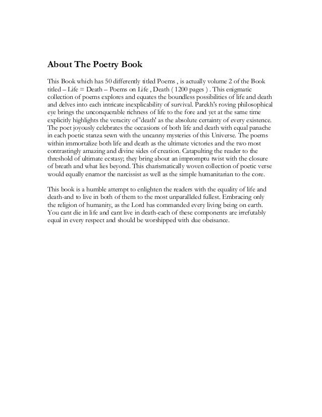 life death volume 2 poems