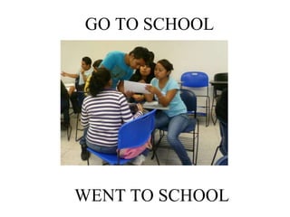 GO TO SCHOOL
WENT TO SCHOOL
 