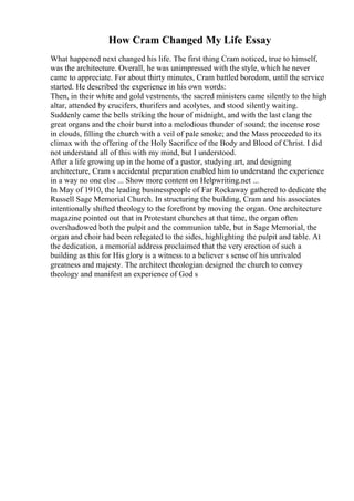 Life Experience Essay Example. Breathtaking Life Changing Experience ...