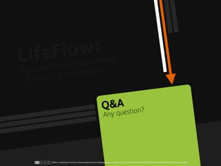 Q&Aestion?
                                                                Any qu




LifeFlow: Visualizing an Overview of Event Sequences by Krist Wongsuphasawat is licensed under a Creative Commons Attribution-NonCommercial-NoDerivs 3.0 Unported License.
 