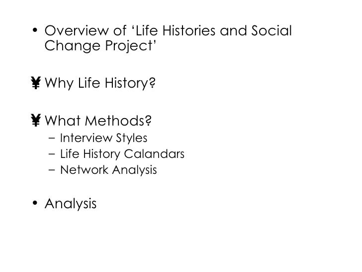 Life History Research Methodology