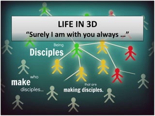 LIFE IN 3D
“Surely I am with you always …”
 