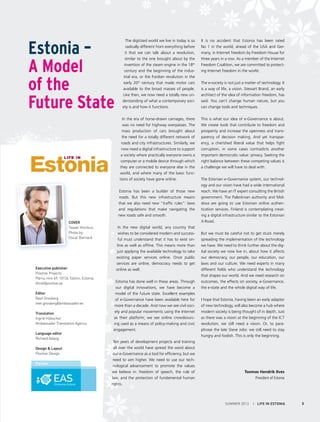 Life in Estonia (Summer 2013 issue)