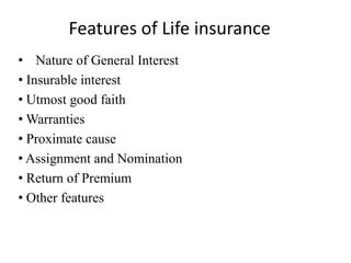 What are the Essential Features of Life Insurance Explained