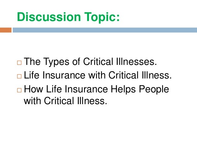 Learn About Life  insurance  and Critical  illness 