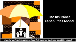 Life Insurance
Capabilities Model
https://www.finantrix.com/product/life-insurance-business-capability-model/
 