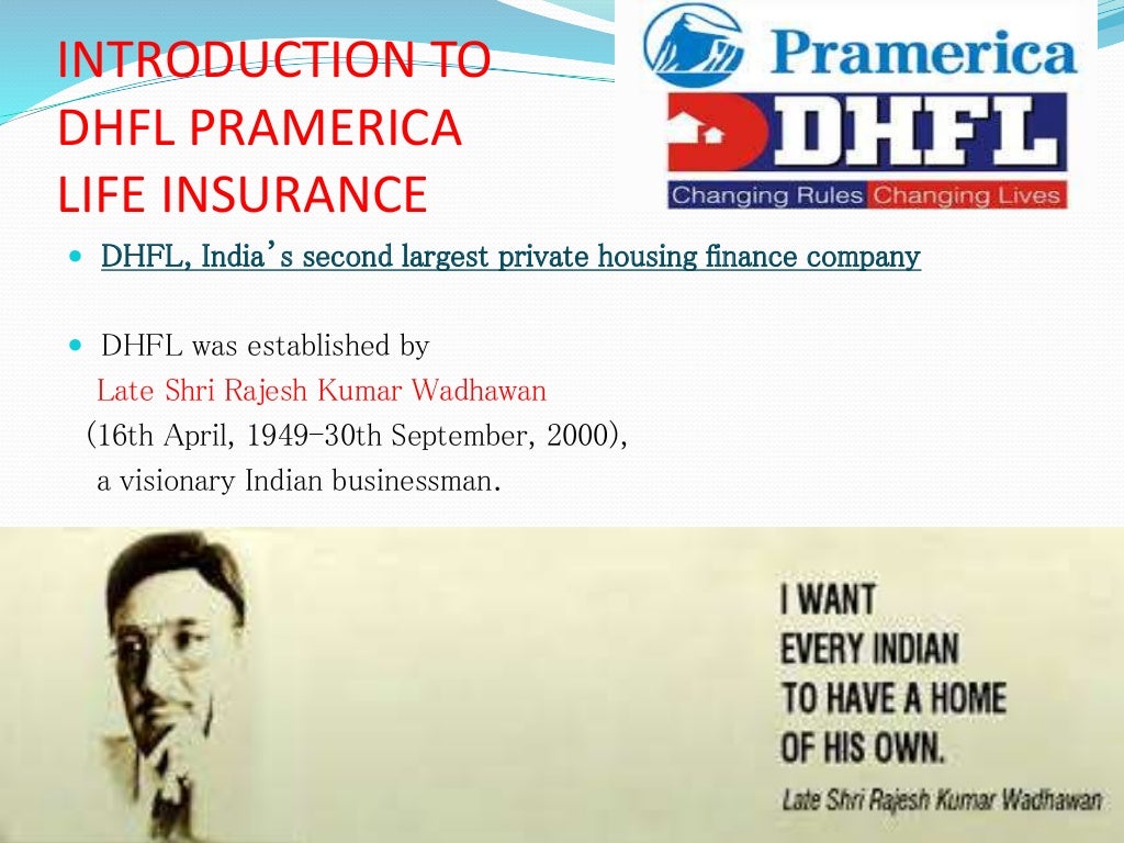 DHFL Pramerica life insurance co. ltd by maninder singh