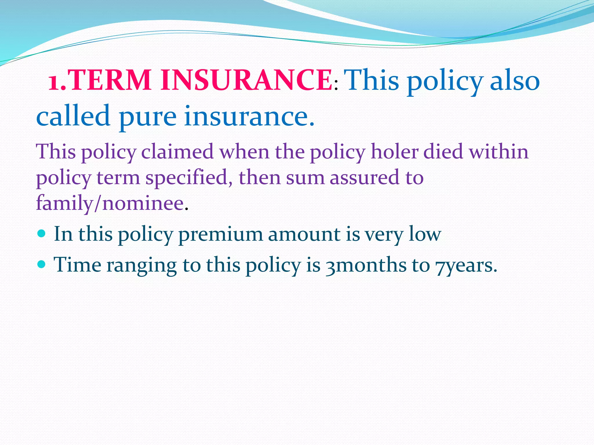 LIFE INSURANCE PPT