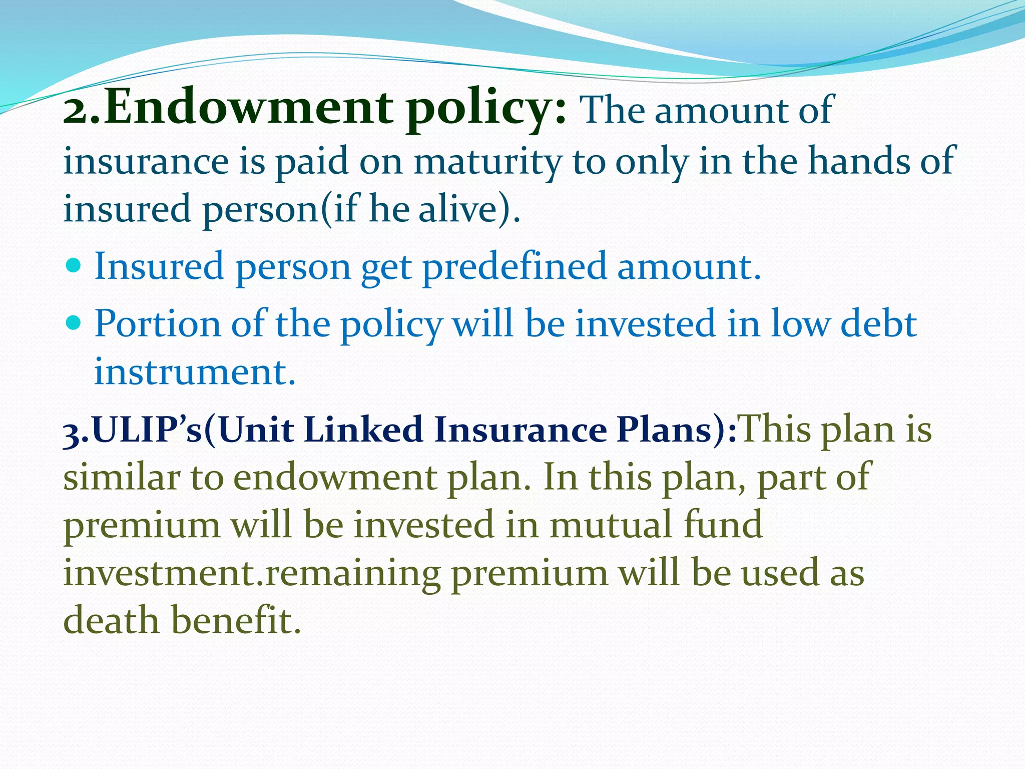 LIFE INSURANCE PPT
