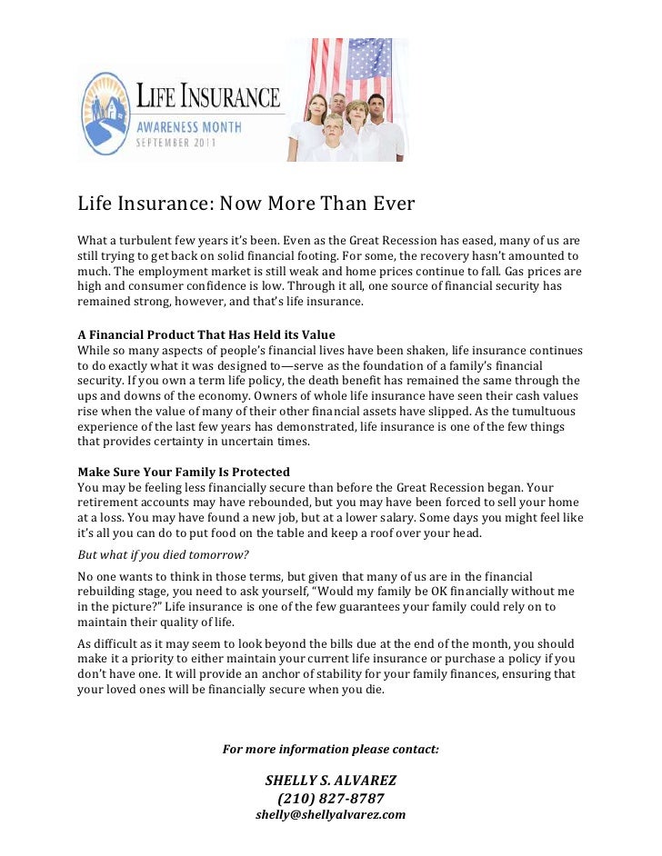 Life Insurance Awareness Month