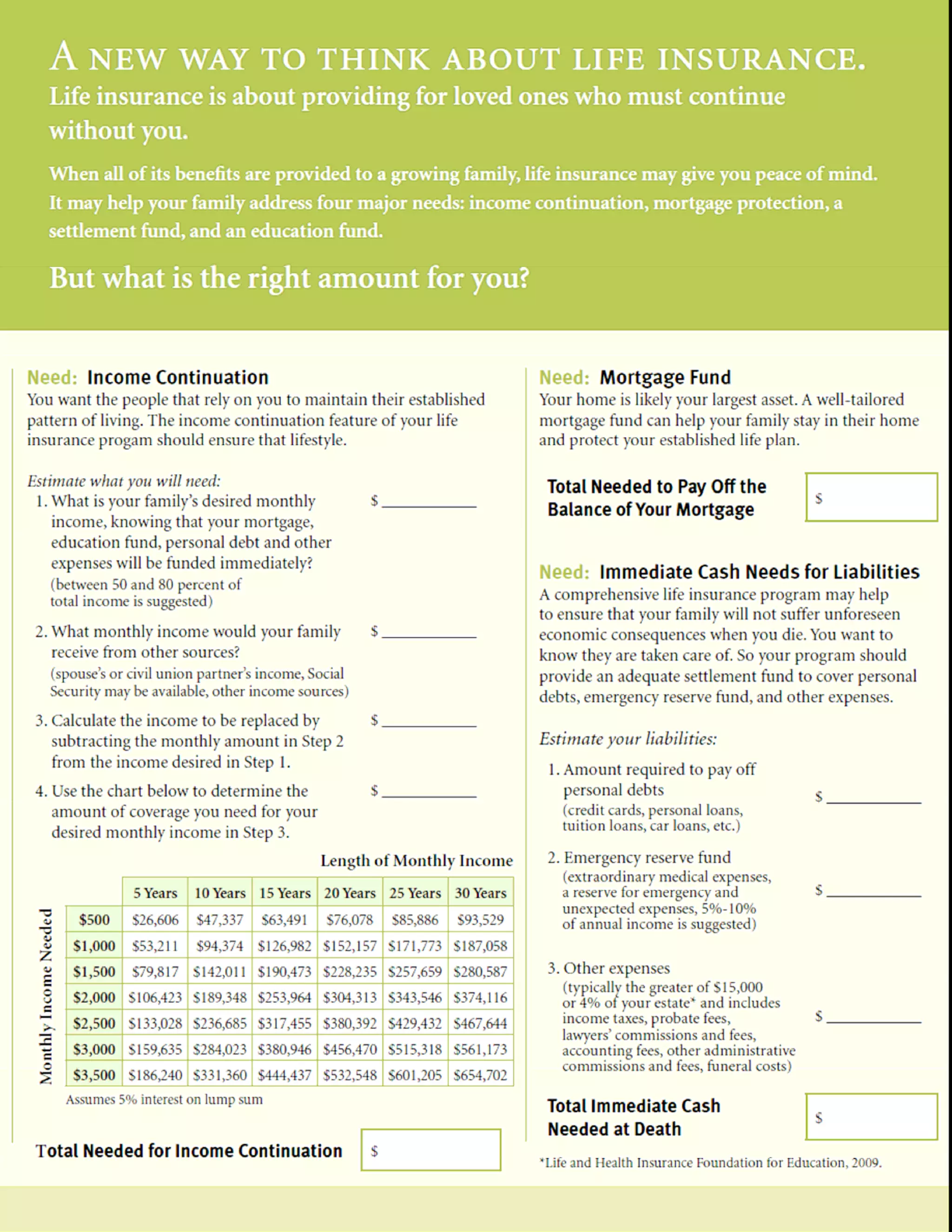 Life Insurance Brochure.pdf Life Insurance For Living Brochure Nuetral | PDF