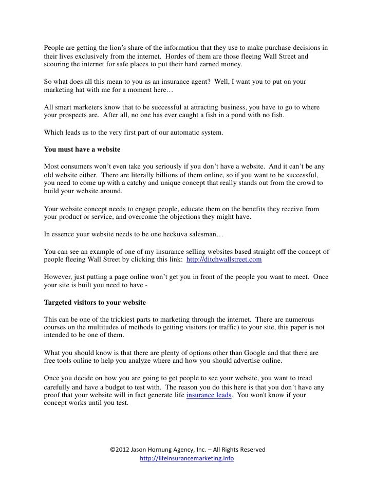 The Life Insurance Leads Failure