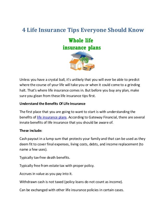 Life insurance