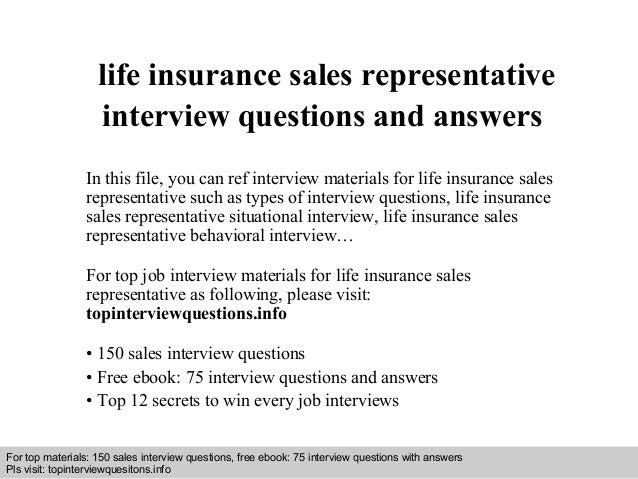life insurance sales representative