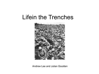 Lifein the Trenches




   Andrew Lee and Julian Goulden
 