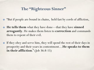 The“Godless Sinner”
✤ “The godless in heart cherish anger; they do not cry
for help when He (God) binds them.They die
in youth,They die in their youth, among male
prostitutes of the shrines.”
 