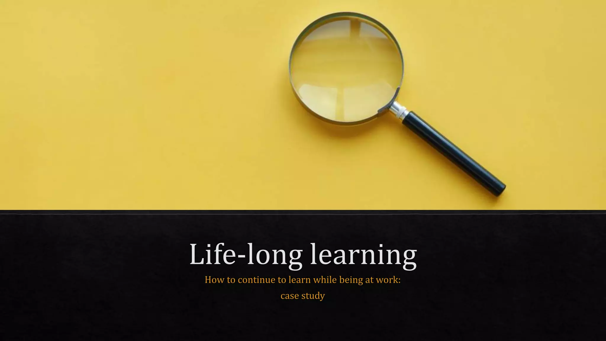 Lifelong learning for The Future of Work | PPT