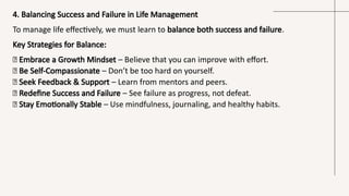Effective Life Management: Balancing Success and Failure for Personal ...